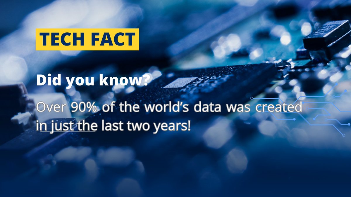 SolanysIT's tweet photo. Technologies facts.
This time a data fact
#DataExplosion #TechTrends #Techfacts https://t.co/6bZLJhSqiY