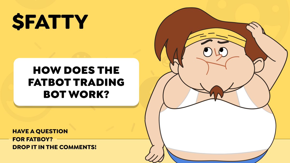 Curious how the #FatBot trading bot works 🤖💸?

FatBot is like having a turbocharged, super-smart #assistant for your crypto trades! It snipes memecoins faster than you can say "burger" 🍔 and helps you grab the best deals in seconds. Plus, it shares profits with $FATTY holders!