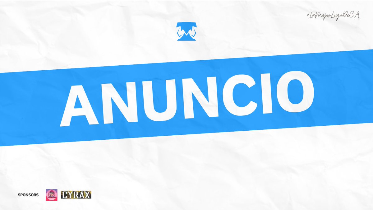 📢 | ANUNCIO

Ya con la fecha de la siguiente edición publicada, buscamos staff que quieran ser parte del proyecto.

Buscamos:
💸 | Sponsors
👮‍♂️ | Árbitros
🎙️ | Casters

Interesados al DM. 📩

#LigaCatracha 🇭🇳💙