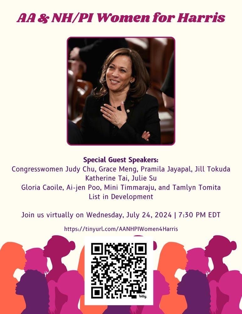 As an AAPI and one of the first Korean council members, I know how vital it is to have a seat at the table. I’m proud to work to make history &amp; help elect Kamala Harris to be our first-ever #AANHPI President! Thanks to <a href="/Grace4NY/">Grace Meng</a> and <a href="/RepJudyChu/">Judy Chu</a> for leading! Hope that you join us!