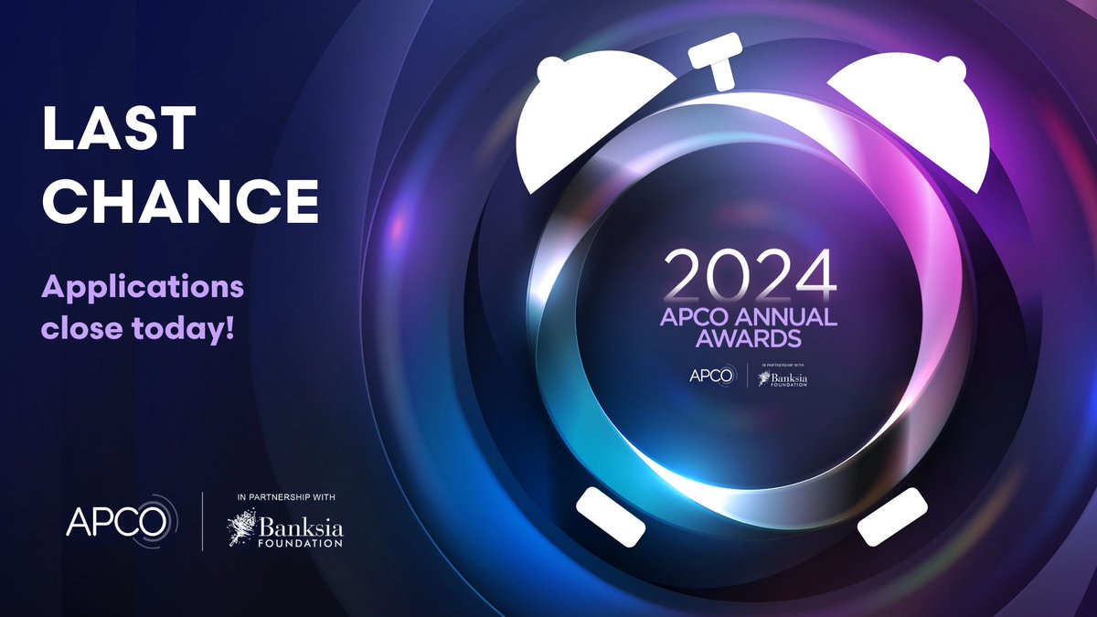 APCO (@apcovenant) on Twitter photo ⚠️ Award applications close 11:59 pm tonight! 🔔
Take the time to finish your applications and celebrate your teams progress towards a better packaging future.
🖥️ Nominate your company here: awards.apco.org.au
Or get help applying at events@apco.org.au ⚠️ Award applications close 11:59 pm tonight! 🔔
Take the time to finish your applications and celebrate your teams progress towards a better packaging future.
🖥️ Nominate your company here: awards.apco.org.au
Or get help applying at events@apco.org.au