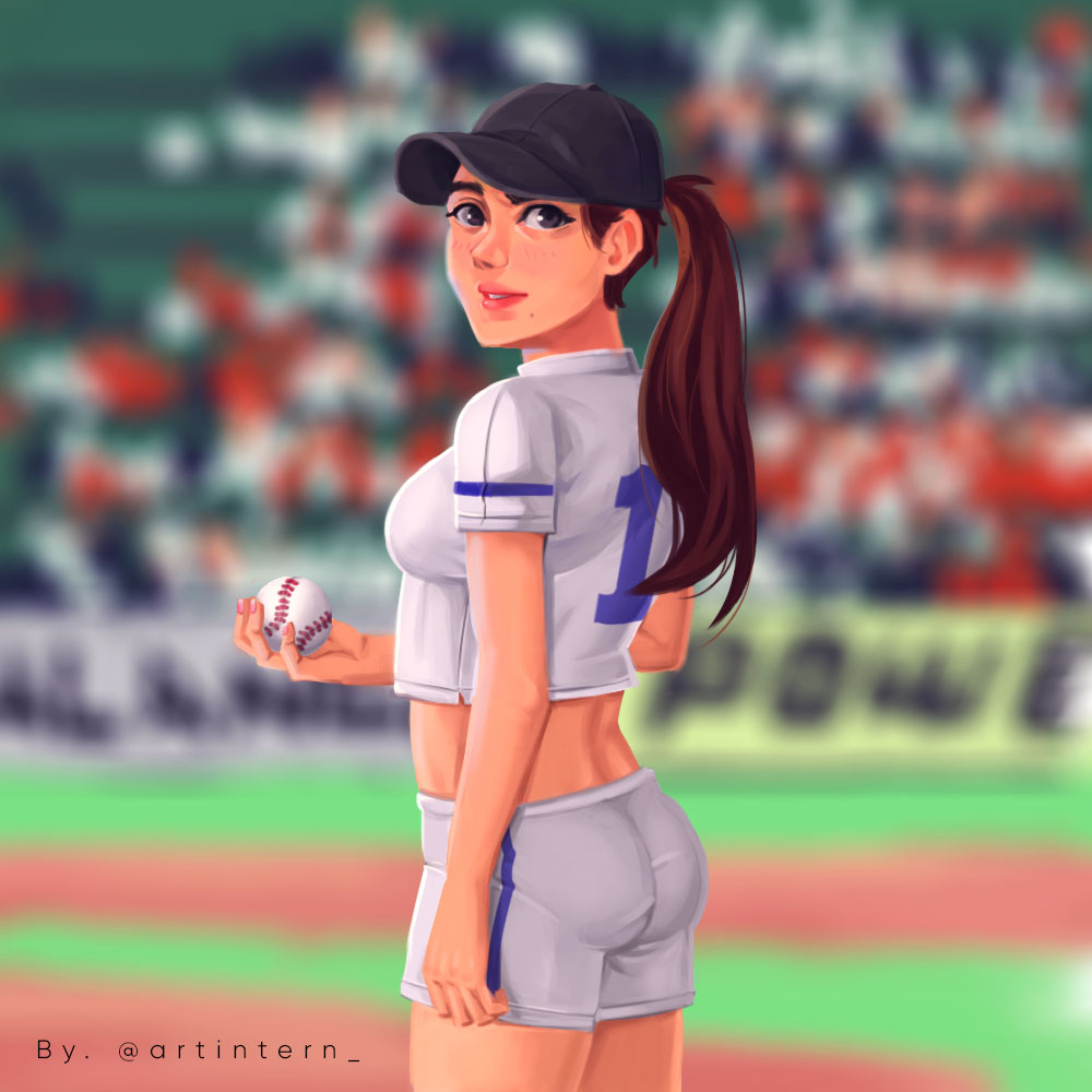 artintern_'s tweet photo. Baseball girl
#digitalpainting #art #artwork #2dart #sportsgirl #georgeous #pitch #baseball https://t.co/nJX7HyHt8f