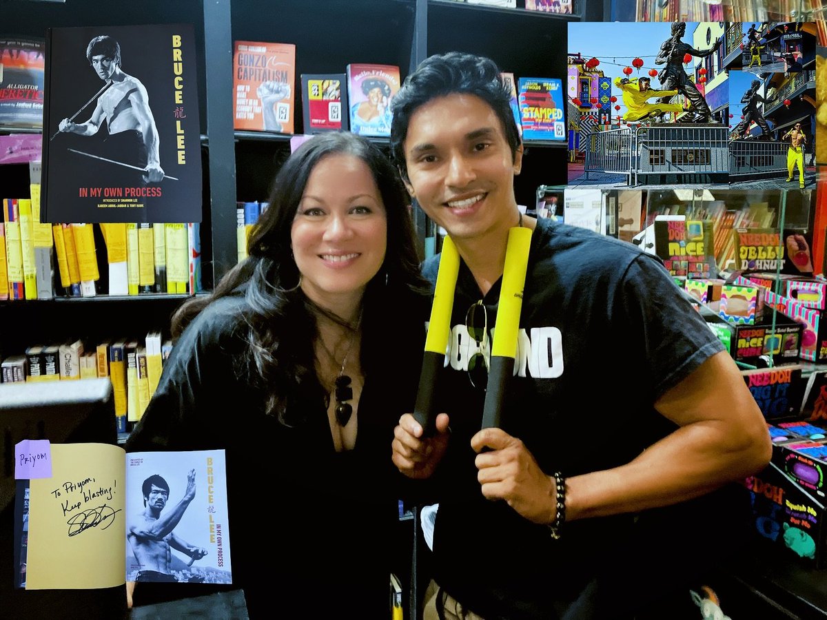 kingpriyom's tweet photo. #artistlife #artistoflife #shannonlee #brucelee ““Under the sky, under the heavens there is but one family.” - Finally was honored to meet the daughter of the late great Bruce Lee, one of my biggest heroes’ daughter, Shannon Lee last night! Was a book signing of the new book also called “In My Own Process” and conversation held by the filmmaker Bao M Nguyen at Book Soup! Really enjoyed it, and talk about 6 degrees of separation! Bruce knows of my existence for years from the Heavens... now Shannon also knows 📷 Thanks for coming out and hope to work with you all in the near future 📷 📷📷
.
.
.
.
.
#motivationmonday #terrifictuesday #actorslife #booksoup #conversation #booksigning #newbook #Bruceleebook #bruceleestyle #creative #fitlife #studlife #keepblasting #donotprayforaneasylifeprayforthestrengthtoendureadifficultone #walkon #bruceleequote #bruceleequotes #wisdom #motivation #fitlife #superstud #filmmaker #priyom #baomnguyen #losangeles #westhollywood
