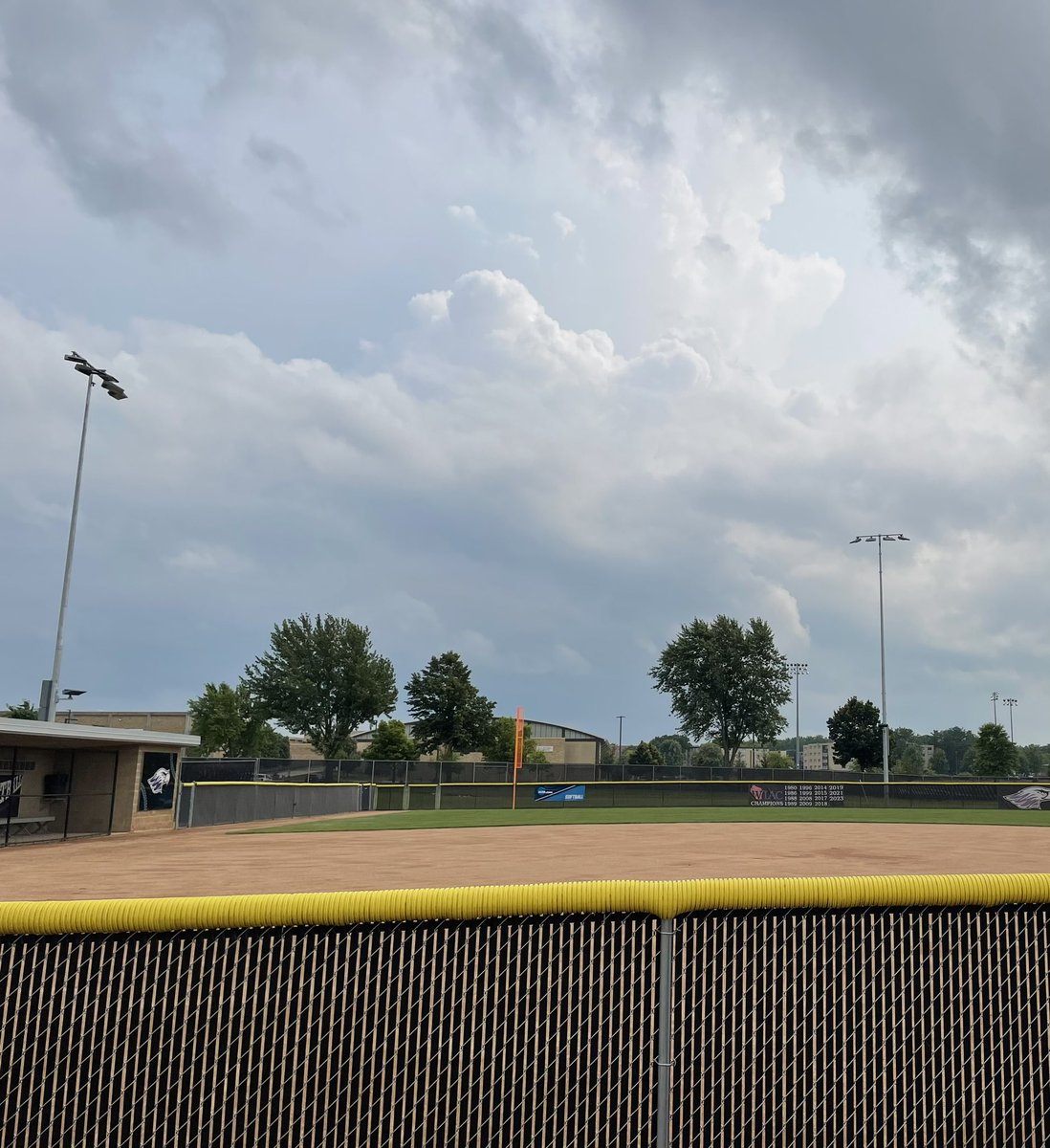 LIGHTS ARE UP!  ☑️  No more games called due to darkness!! 💡💡💡💡💡💡 Thank you to all the donors &amp; everyone that had a hand in getting this done!  💜👍
