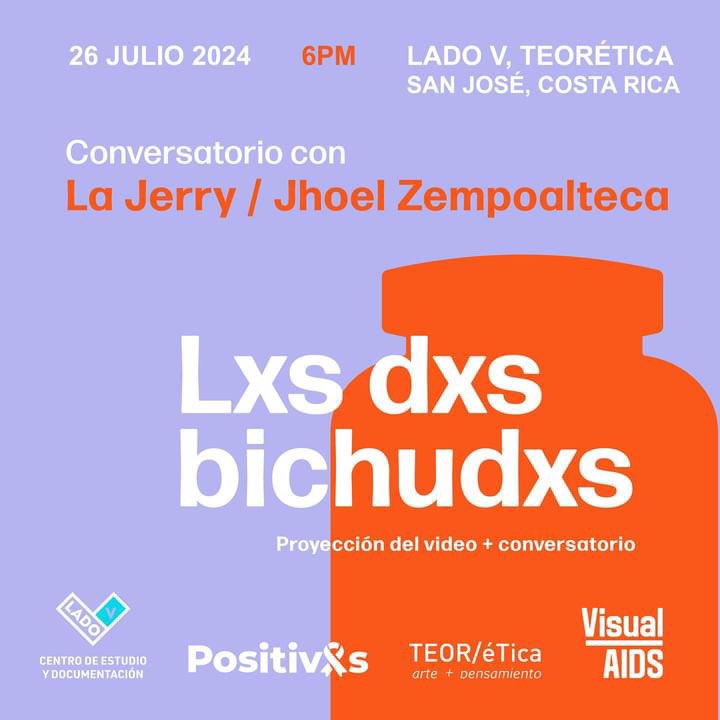 ¡Nos vemos este viernes 26 de julio a las 6pm en <a href="/teoretica/">teoretica</a>! 

Veremos Lxs Dxs Bichudxs y hablaremos con sus autores <a href="/__lajerry/">Ger ❤️‍🔥</a> y @JhoelZe sobre el proceso creativo y sobre su experiencia viviendo con VIH.

¡Si les gusta el arte sobre VIH, están invitades!