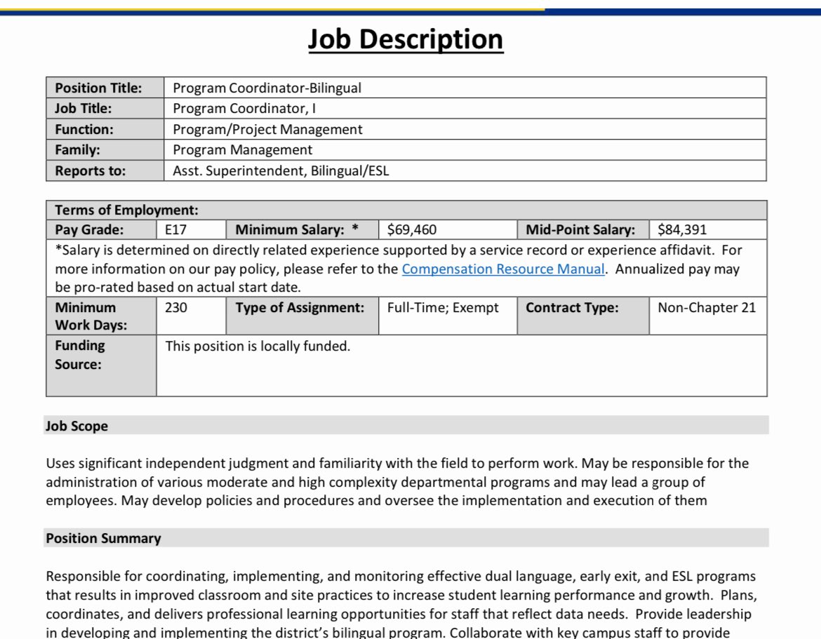 Our SAISD Dual Language, ESL, &amp; Migrant team is looking for a bilingual programs coordinator with experience in LPAC Compliance and Dual Language and ESL program implementation. Apply here: applitrack.com/saisd/onlineap…
