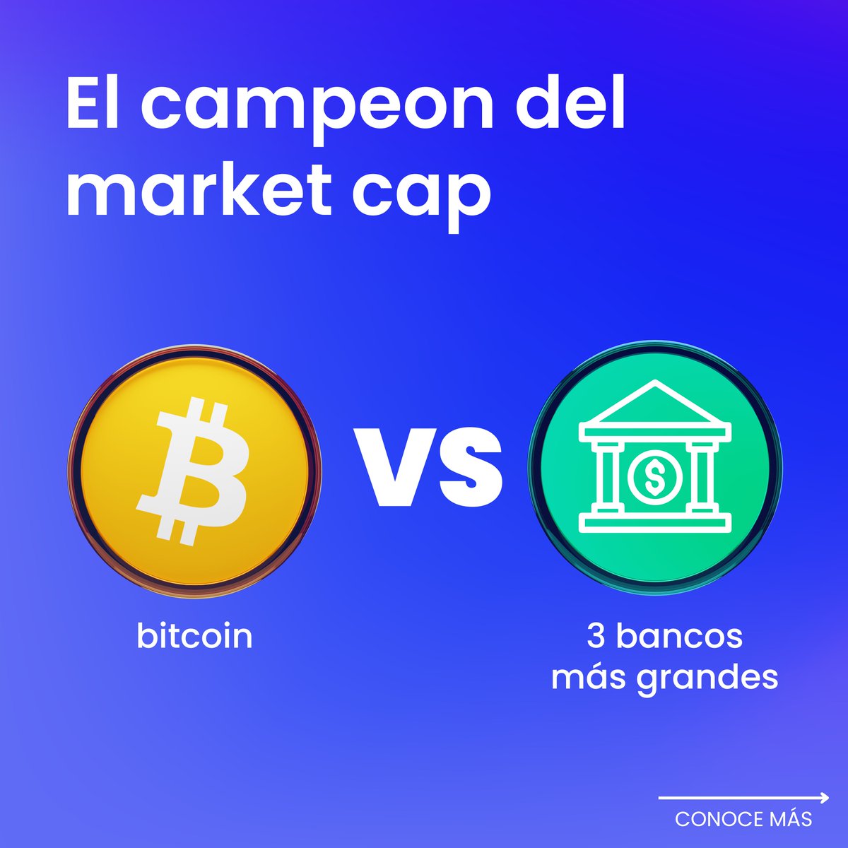 coincaex's tweet photo. 🤔 ¿Alguna vez te has preguntado quién tiene una mayor capitalización de mercado: Bitcoin o los bancos más grandes del mundo? 💰💳

🥊 ¡Hoy vamos a averiguarlo! 🏆 #BitcoinVsBancos #CapitalizaciónDeMercado #CriptomonedasVSFiat  #Coincaex 💵🔥 https://t.co/UVHaWskOFt