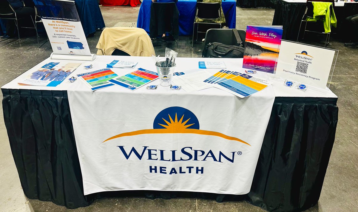 Interested in learning more about our new Psychiatry Residency Program at WellSpan Health York Hopsital? 

We will be hosting a virtual open house next Tuesday July 30th on Zoom, 4-5PM ET (ID 956 4724 2876, Passcode 704784). 

We look forward to sharing info!
#MedEd #Wellspan