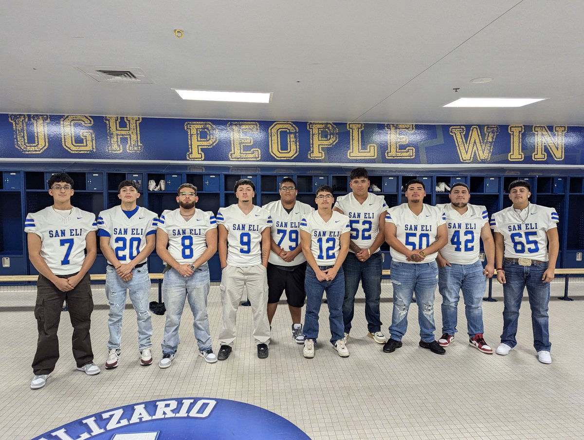 Appreciate San Elizario ISD for always ensuring our students have everything they need.  🏈 players LOVE their new uniforms!!