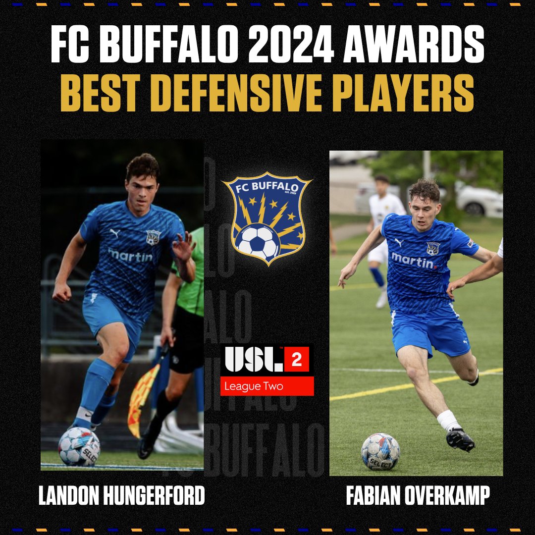 FC Buffalo (@fcbuffalo) on Twitter photo Our Best Defensive Player Awards for 2024 are shared, as <a href="/FCBuffaloWomen/">FC Buffalo Women</a> voted backs Tess Ford and Claire DeAngelis for the award and the men tabbed Landon Hungerford and Fabian Overkamp.
For Tess, it's her third time winning the award in our four seasons 🔵🟡🦬 Our Best Defensive Player Awards for 2024 are shared, as <a href="/FCBuffaloWomen/">FC Buffalo Women</a> voted backs Tess Ford and Claire DeAngelis for the award and the men tabbed Landon Hungerford and Fabian Overkamp.
For Tess, it's her third time winning the award in our four seasons 🔵🟡🦬