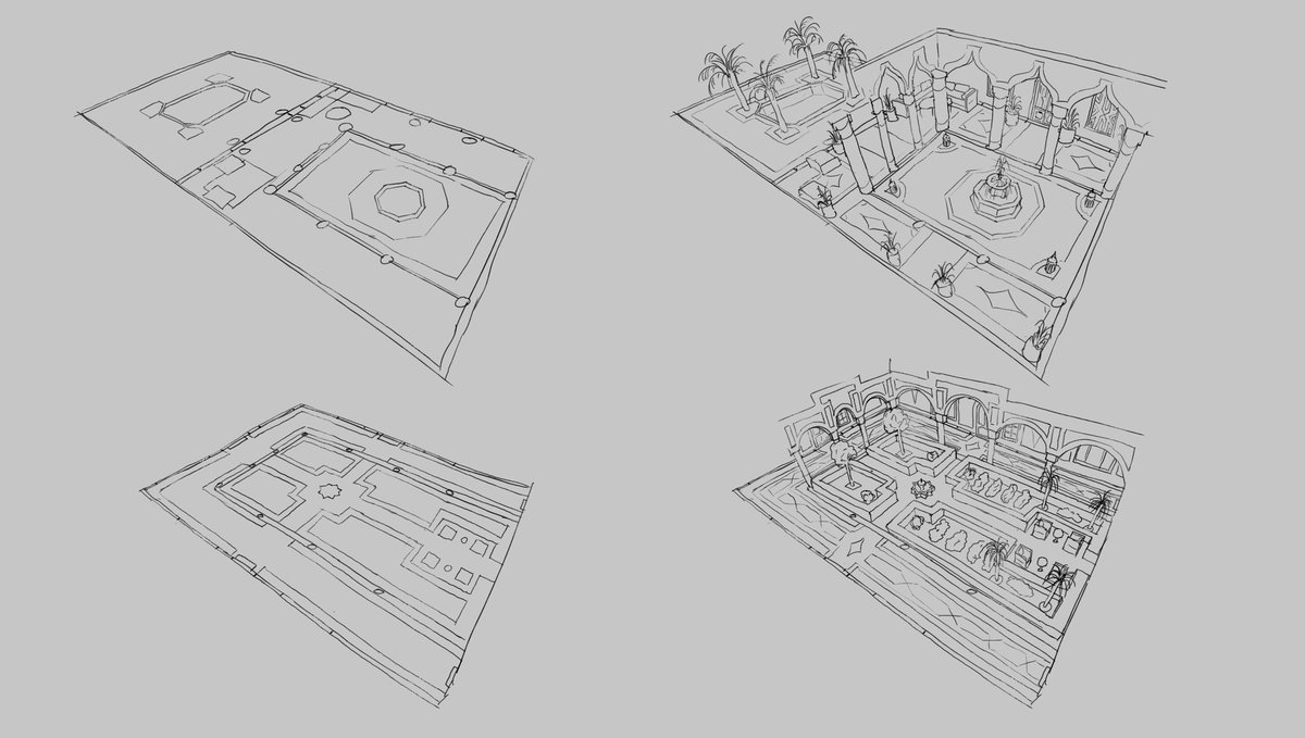 osslo99's tweet photo. Moroccan Riad Concept Art 🎨
#visdev #conceptart #illustration #Morocco https://t.co/t4bhDXqnoY