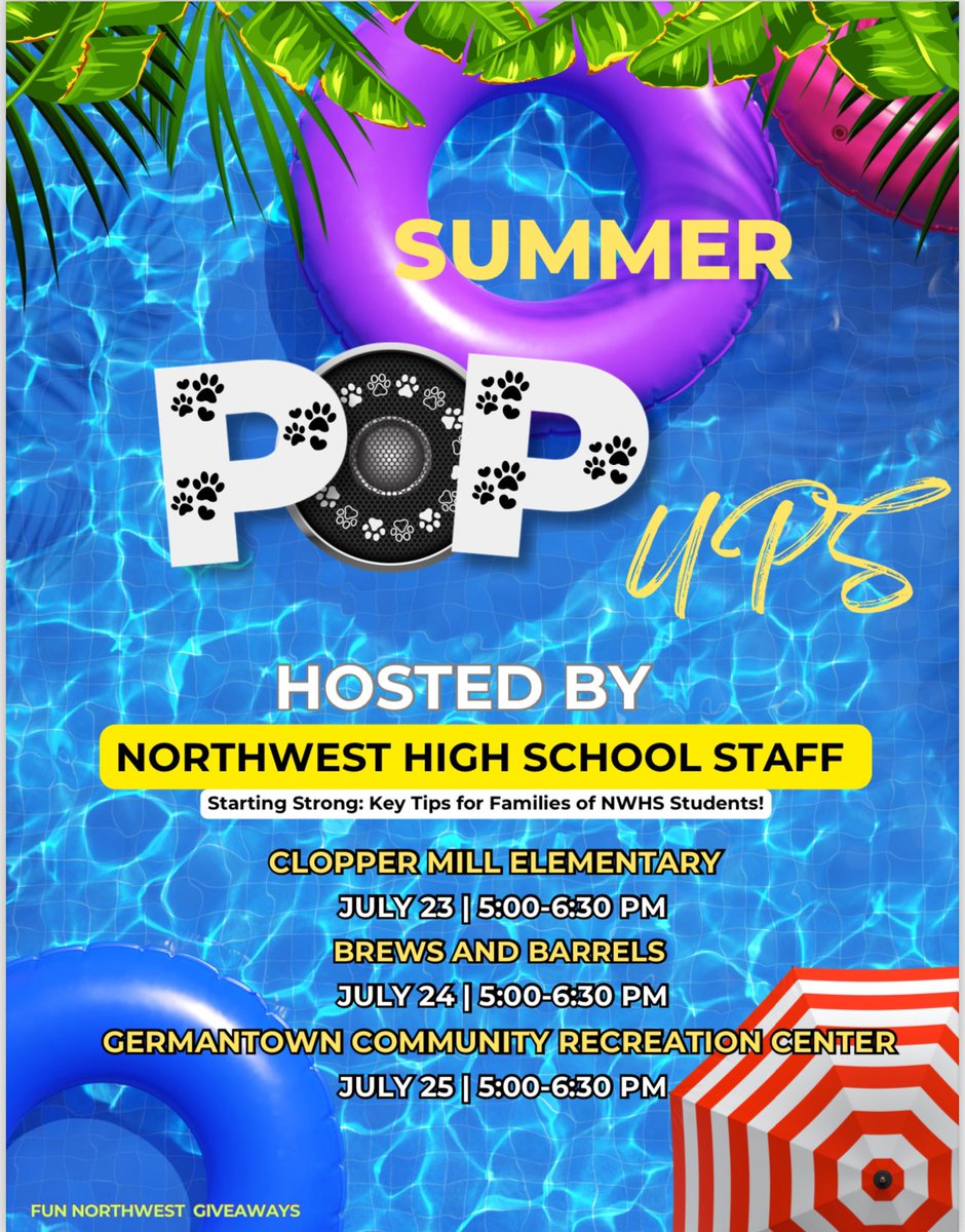 NWJagsPrincipal (@northwestjags) on Twitter photo 🙌 Such a great turnout for our first community pop up event! 🎪
2 more chances to come out and meet/greet and win some NW 🐾 Swag! #JagPride for the best community around…🖤🐆🤍 <a href="/MrFanningmcps/">Joseph Fanning</a> <a href="/nikki_coquijags/">Nyurka Morales</a> <a href="/APWhitely_Jags/">Tara-Dee Henry</a> <a href="/NWHSPTSA/">Northwest HS PTSA</a> <a href="/ClopperMillES/">Clopper Mill</a> 🙌 Such a great turnout for our first community pop up event! 🎪
2 more chances to come out and meet/greet and win some NW 🐾 Swag! #JagPride for the best community around…🖤🐆🤍 <a href="/MrFanningmcps/">Joseph Fanning</a> <a href="/nikki_coquijags/">Nyurka Morales</a> <a href="/APWhitely_Jags/">Tara-Dee Henry</a> <a href="/NWHSPTSA/">Northwest HS PTSA</a> <a href="/ClopperMillES/">Clopper Mill</a>