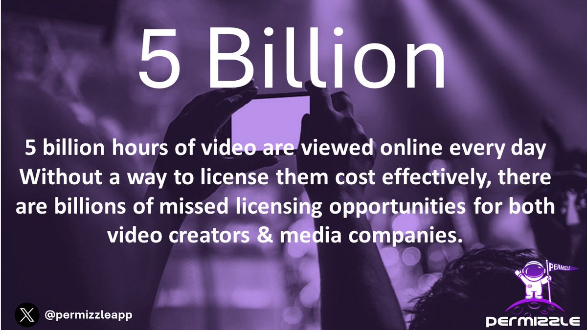 Social media videos are part of our daily lives &amp; are seving us up 24/7. Video is truly the currency of the internet. We are all creators of content. So why can't we manage &amp; sell our content so that we benefit most &amp; not middlemen.  Permizzle will do just that. <a href="/MrBeast/">MrBeast</a>