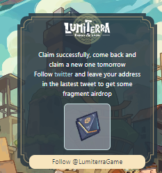 SpecialShark's tweet photo. @LumiterraGame 0x2aa6d38d803c4e02a080bf7470254cc044e57944 https://t.co/ZK1aJ0T9Td
