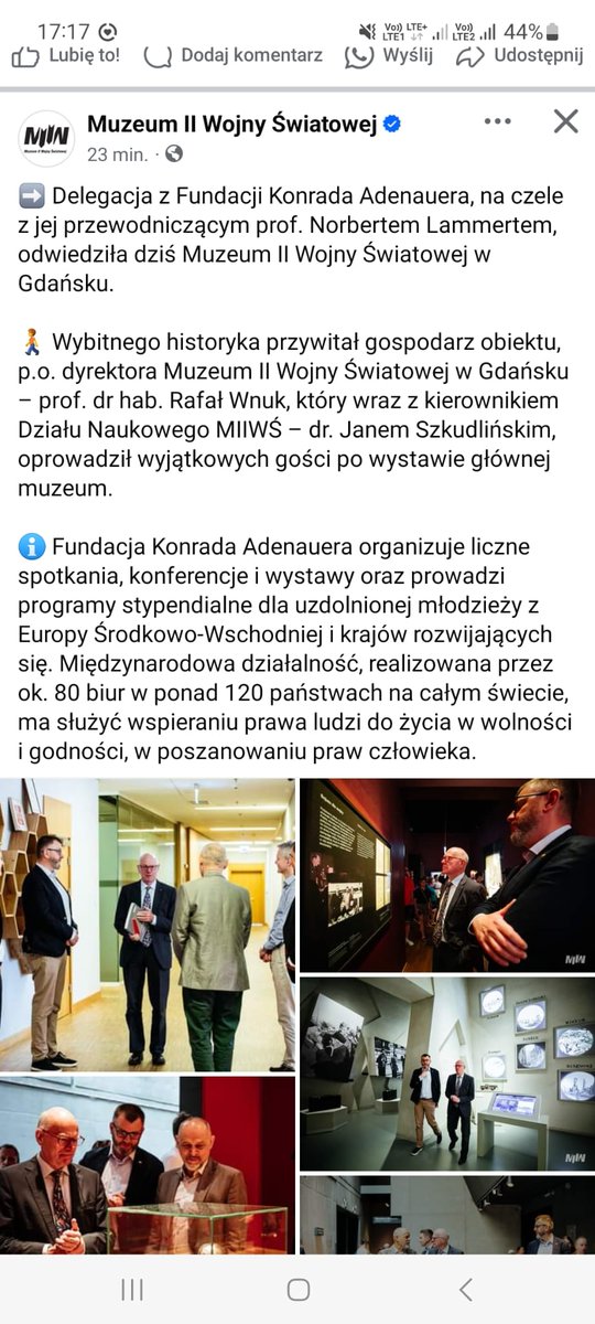 NawrockiKn's tweet photo. Zanim niemiecki "wybitny historyk" przyznał w duchu demokracji i budującej wszelakie wspólnoty pokory, że von Stauffenberg nie był wprawdzie "krystalicznym demokratą". Zanim jeszcze zamach na Hitlera w Wilczym Szańcu historyk niemiecki uznał za "powstanie 20 lipca" - czyli akt cywilnej odwagi i przyzwoitości - zrównując to wydarzenie semantycznie z innymi powstaniami w okupowanej przez Niemców Europie. Zanim to się wszystko stało...👇 to niemiecki "wybitny historyk" był witany z należnymi przedstawicielowi Zachodu honorami przez innego "wybitnego historyka", tylko że polskiego. Ten polski wiedział, dlaczego nie należy eksponować ojca Kolbego, rodziny Ulmów, rotmistrza Pileckiego w Muzeum II WŚ w Gdańsku, ten niemiecki wiedział, dlaczego trzeba czcić von Staufenberga w Dworze Artusa - w tym samym Gdańsku. 

Budźmy się, bo za 30 lat przyjdzie nam się tłumaczyć z rozpętania II wojny światowej, z której szczęśliwie wyszliśmy wolni - za sprawą wyzwolenia przez Armię Czerwoną...