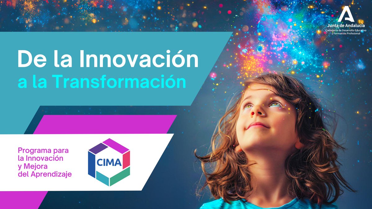 📢 El Programa CIMA se renueva para el Curso Académico 2024/2025 con una nueva imagen acorde a la innovación y la transformación educativa.

#ProgramaCIMA <a href="/EducaAnd/">Consejería Desarrollo Educativo y FP</a>