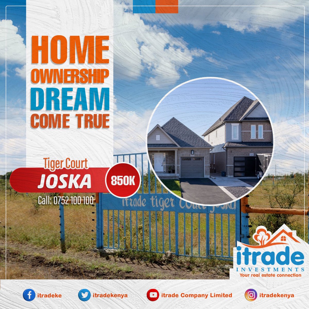 ItradeKenya's tweet photo. 𝐓𝐖𝐈𝐆𝐀 𝐂𝐎𝐔𝐑𝐓 - 𝐊𝐄𝐒 𝟖𝟓𝟎𝐊
Located 4km from 𝐉𝐨𝐬𝐤𝐚 𝐬𝐡𝐨𝐩𝐩𝐢𝐧𝐠 𝐜𝐞𝐧𝐭𝐫𝐞, beautifully landscaped gardens, and picturesque views at #tigercourt
✅ Accessible all-weather roads.
✅ Ready for immediate development
📞 𝟎𝟕𝟓𝟐 𝟏𝟎𝟎 𝟏𝟎𝟎
#readytitles https://t.co/HbzX7wAwte