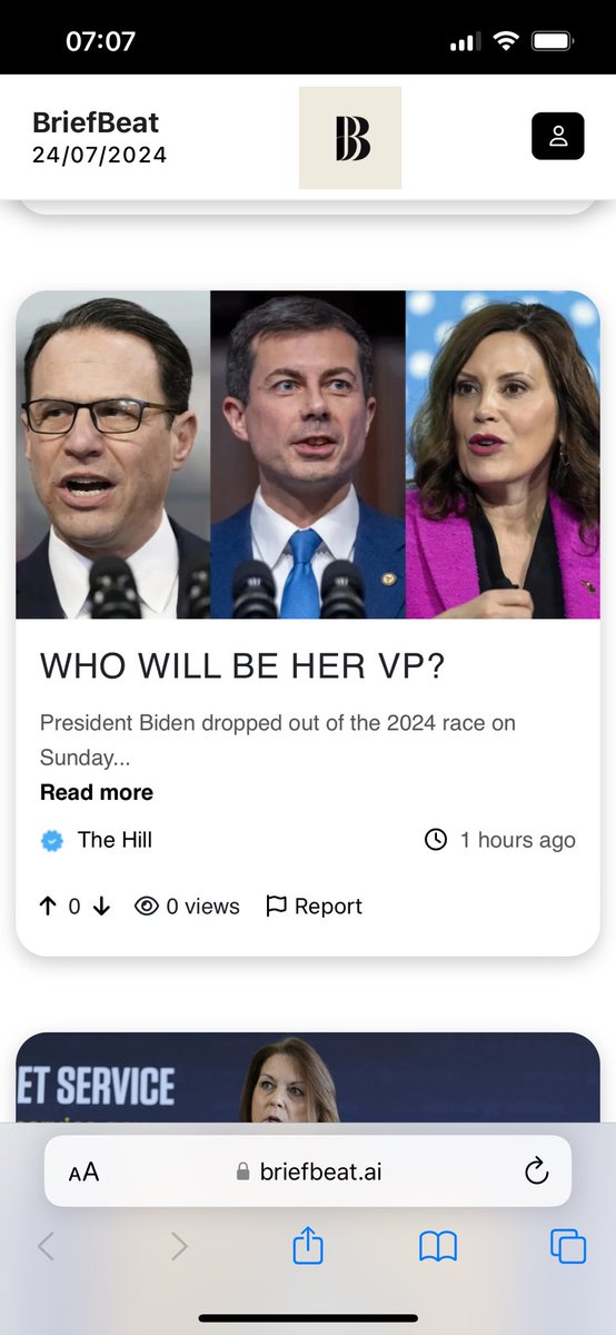 BriefBeat's tweet photo. WHO WILL BE HER VP? via @briefbeat https://t.co/N01tfuR0q9 https://t.co/Ppx9ZH8pQm