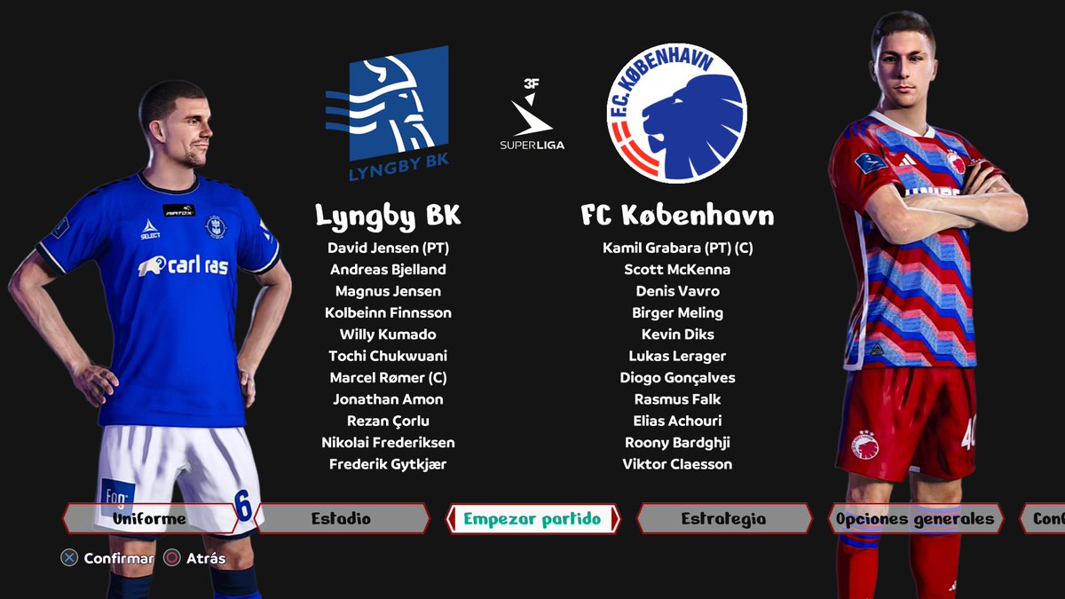 3F SUPERLIGA JORNADA 1
LYNGBY VS FC KOBENHAVN

#PES2021 #3fsuperliga #eFootball2024 #PC