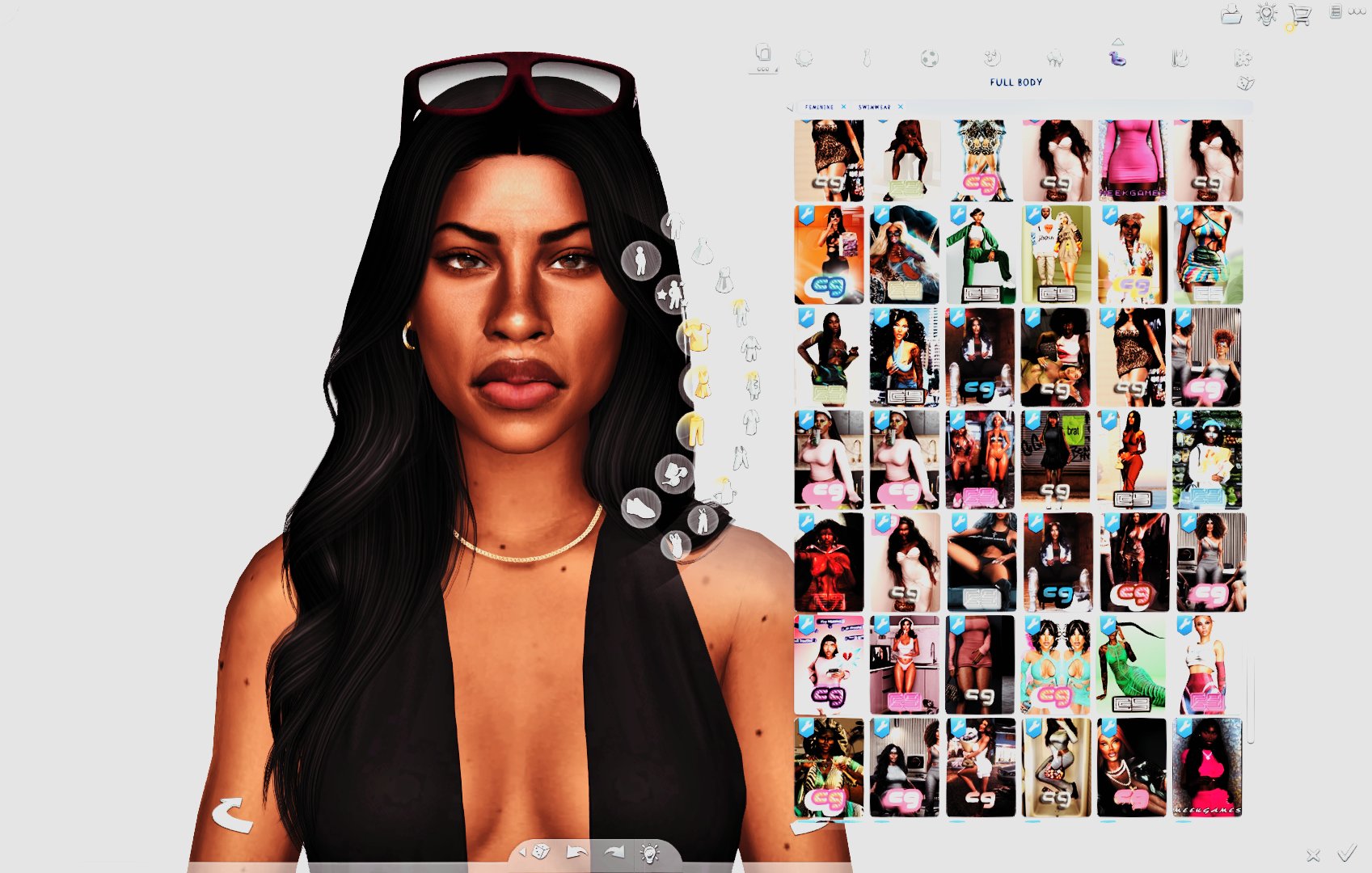 JRenaeGaming on X: Weerbesu added a 6 column option to the More Columns  Mod. I may never leave CAS I fear. t.coM1b42JLid1  X