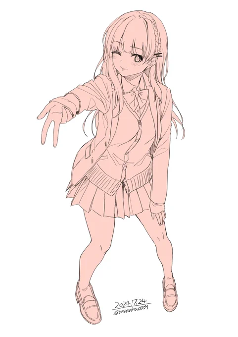 季節ガン無視冬制服です