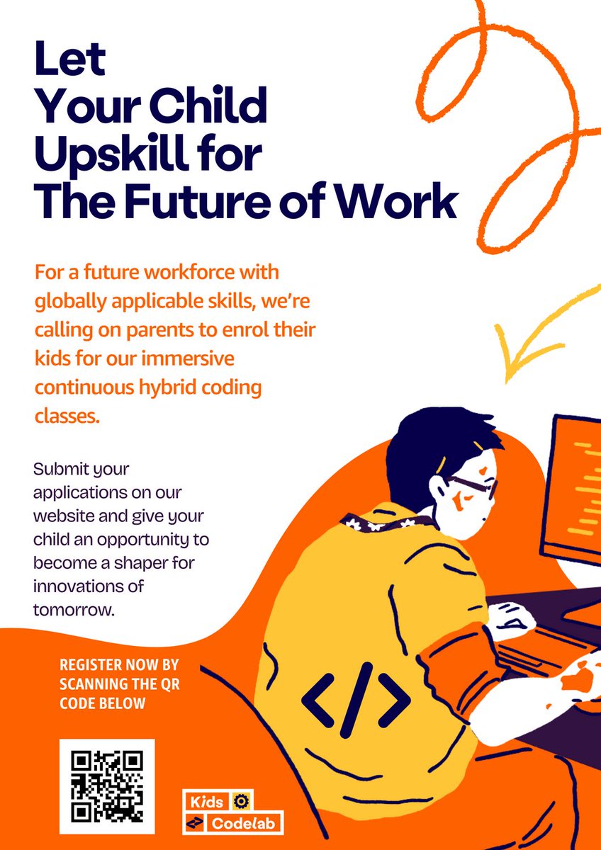 KCodelab's tweet photo. Invest in your child by giving them a future fit education. Enroll them at https://t.co/RYQ4CT2DTE #CodingJourney #STEMEducation https://t.co/tp8zkuXJ1j