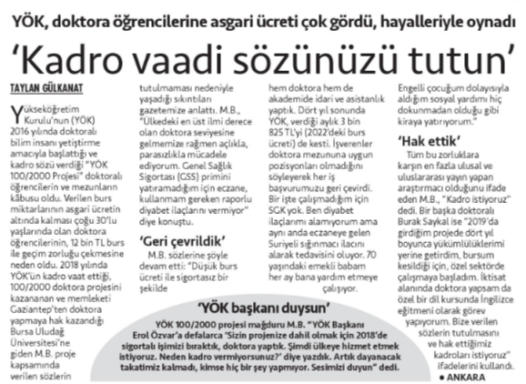 Taylan İnan Gülkanat (@gulkanattaylan) on Twitter photo YÖK, doktora öğrencilerine asgari ücreti çok gördü, hayalleriyle oynadı.
cumhuriyet.com.tr/egitim/yok-dok… 
#Yök1002000İstihdam
#1002000İstihdam
#Yök1002000 YÖK, doktora öğrencilerine asgari ücreti çok gördü, hayalleriyle oynadı.
cumhuriyet.com.tr/egitim/yok-dok… 
#Yök1002000İstihdam
#1002000İstihdam
#Yök1002000
