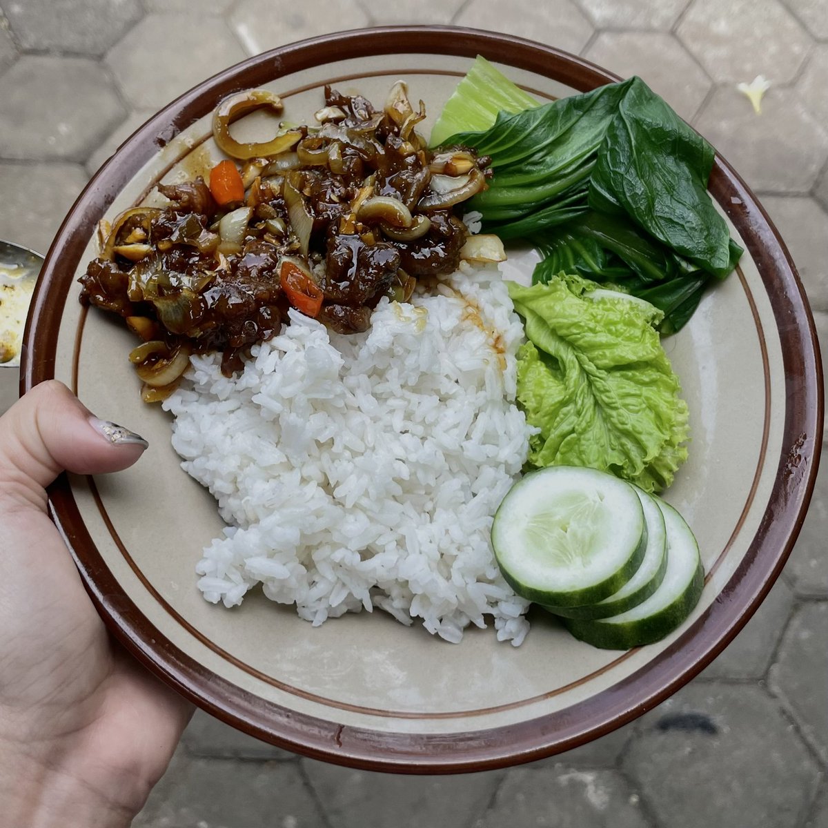 Dyahaayus's tweet photo. Lagi seneng makan apa-apa pake selada🥺
 
Pict 1 : Selada abis blm stock, jadi cuman dikt doang 🤏🏻 tapi di ganti pake sawi rebus 🥬 + timun 🥒
Pict 2 : abis beli selada jadi ngemil galantin dipakein selada, seladanya nambah 3 kali 😮‍💨 https://t.co/Us5m4ENq13