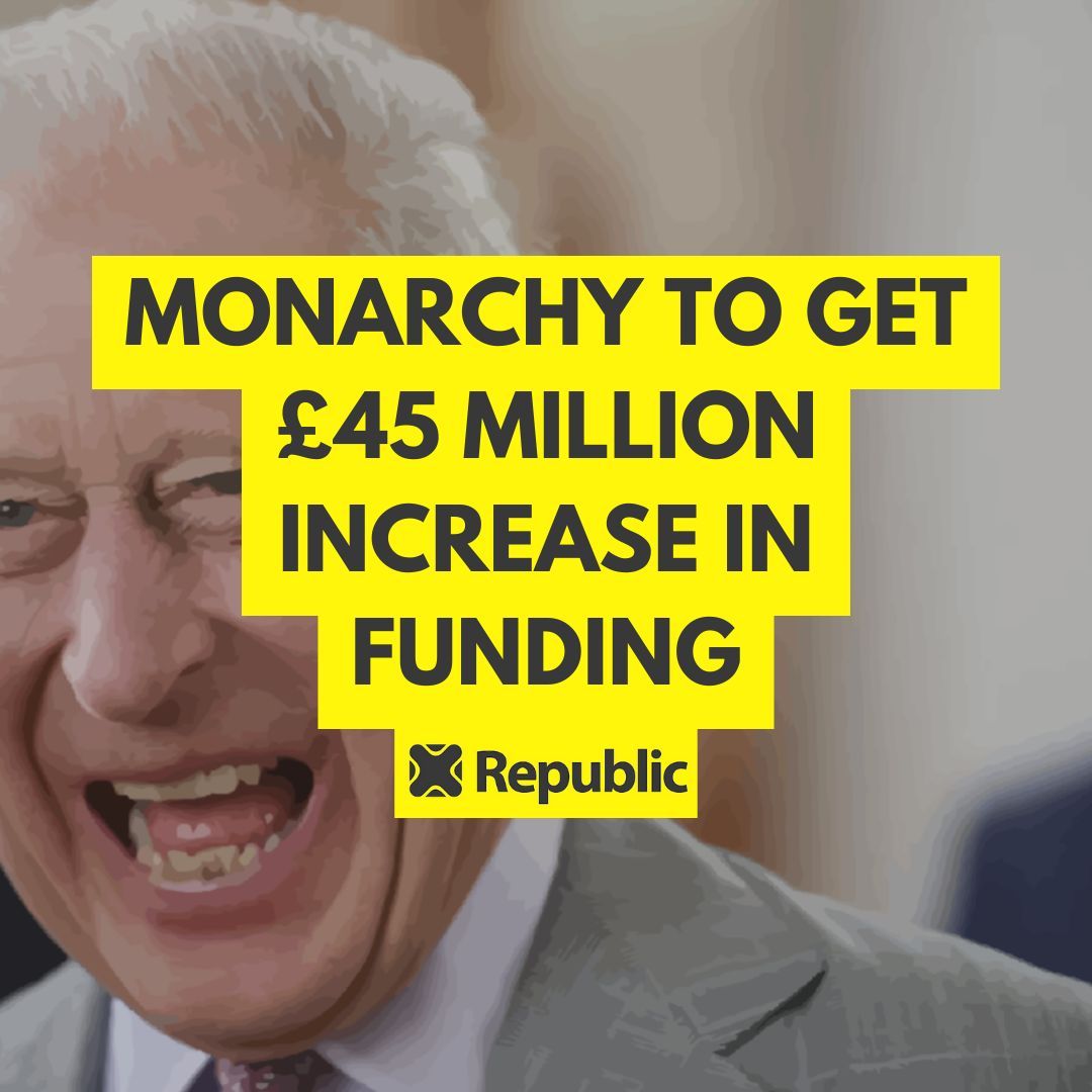 🚨🚨 BREAKING NEWS: The monarchy will soon receive a £45 million funding increase. It's time to stop bankrolling the royals. 🧵🧵 #NotMyKing #AbolishTheMonarchy