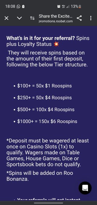 A3aan (@a3aan10) on Twitter photo go.roobetaffiliates.com/visit/?bta=381…
Visit the above link for instant Loyalty status. First 5 people to deposit and verify will receive extra free spins based on the tier list. Please email loyalty@roobet.com once registration is complete go.roobetaffiliates.com/visit/?bta=381…
Visit the above link for instant Loyalty status. First 5 people to deposit and verify will receive extra free spins based on the tier list. Please email loyalty@roobet.com once registration is complete