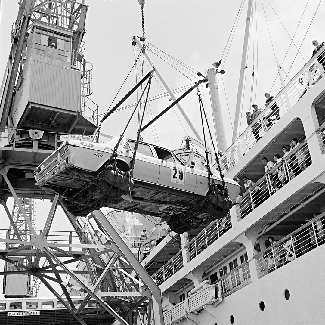 Precious cargo incoming🏎️

Photograph of a racing car arriving aboard the SS Chusan in Fremantle, 1969.

Discover more hidden gems in the collection. Start your search here: bit.ly/3zOLymA

NAA: A1200, L79355