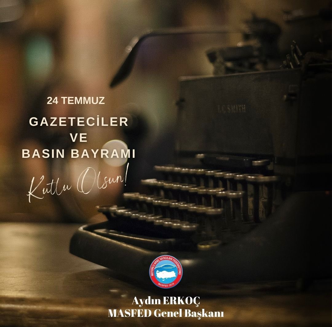 Tüm basın emekçilerimizin 24 Temmuz Gazeteciler ve Basın Bayramı kutlu olsun.