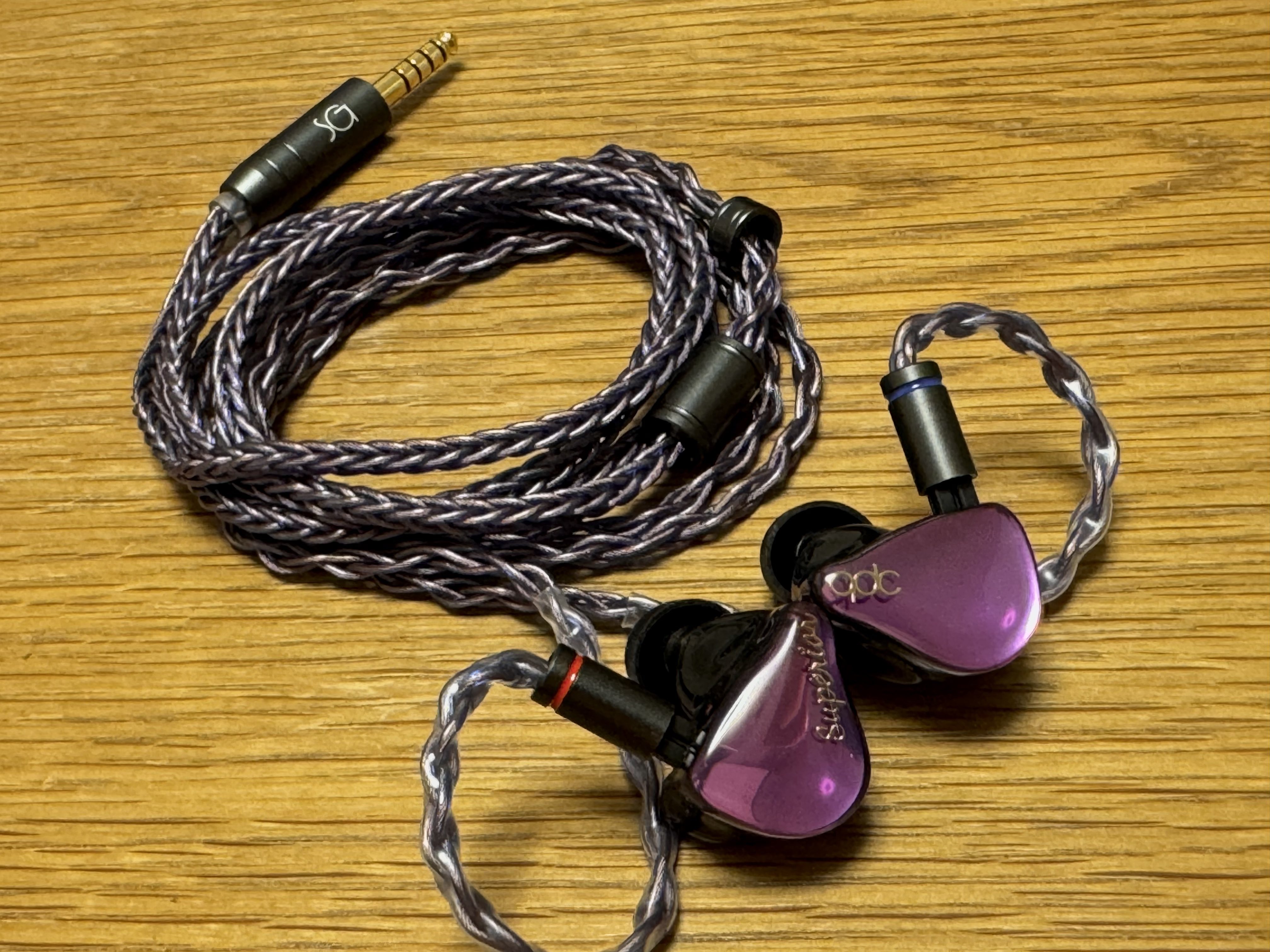 qdc SUPERIOR Purple イヤホン 限定生産品 美品 SUPERIOR Rondo Purple