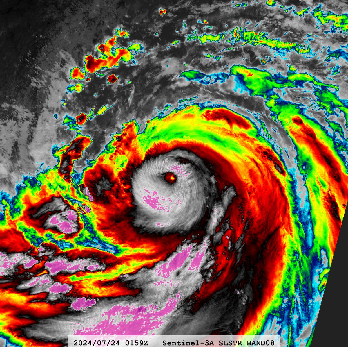 zeb199818's tweet photo. #05W Typhoon #Gaemi
Satellite: #Sentinel3A #SLSTR #OLCI
Time : 2024/07/24 0159Z https://t.co/qzb2uKPlVr