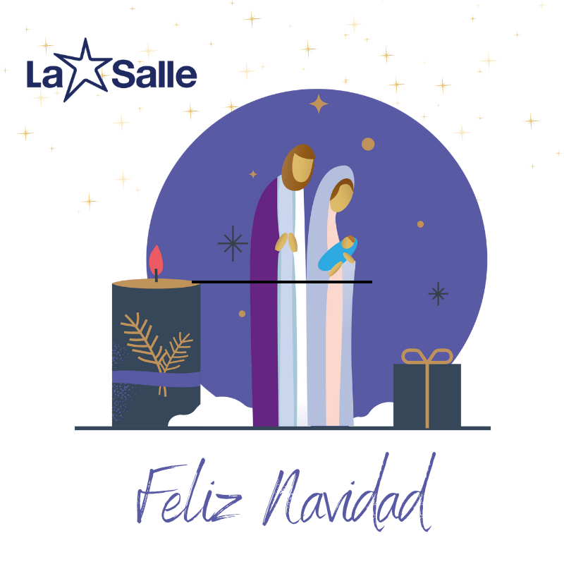 #NavidadLaSalle ¡Feliz Navidad! Es tiempo de celebrar el nacimiento de Jesús y de alegrarse por su llegada a este mundo para dar luz y sembrar paz. #TiempoDeCuidarTiempoDeCrear #SomosLaSalle #MiraMásAllá