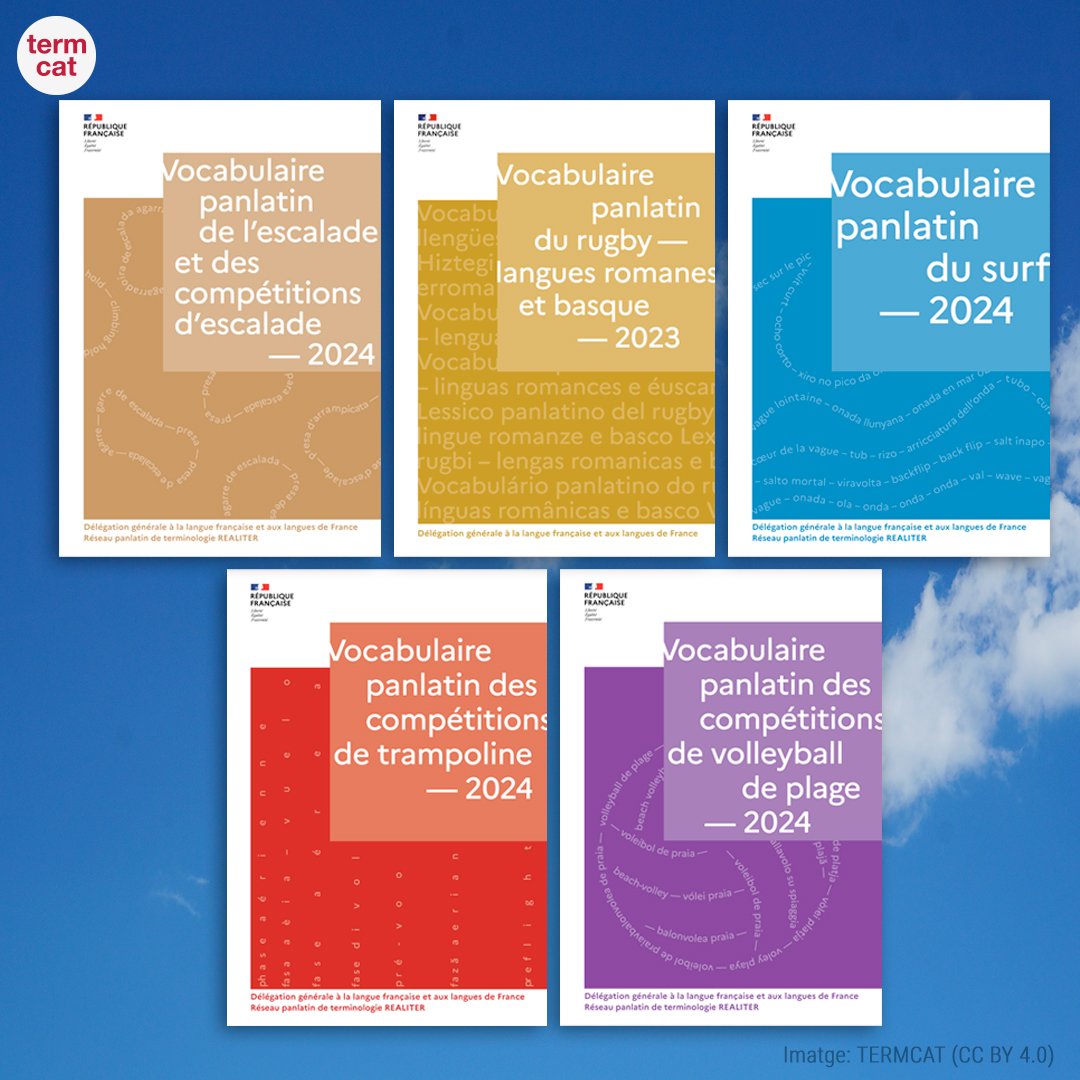 termcat's tweet photo. 📣 Col·laborem en els diccionaris oficials de les noves modalitats esportives presents als Jocs Olímpics de París‼️

També s’han afegit els equivalents occitans i bascos en el 'Vocabulari panllatí del rugbi', elaborat l’any 2023 👇

https://t.co/s6sRaB3Lf7

#Realiter https://t.co/zZ7DJDEMzD