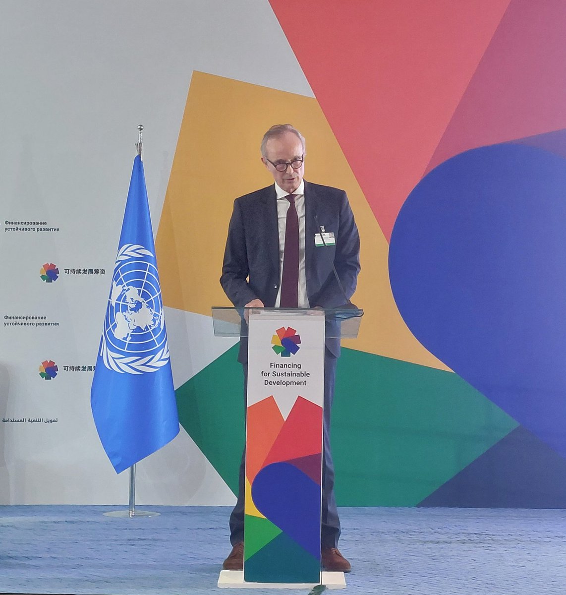 Germany_AU's tweet image. Amb. Auer delivered the GER Statement at the #FfD4PrepComm in Addis Ababa this week. GER & EU remain strong supporters of the #SDGs and #FinancingforDevelopment. We need a new era of sustainability and rapid action through innovation as well as private & public sector alliances.