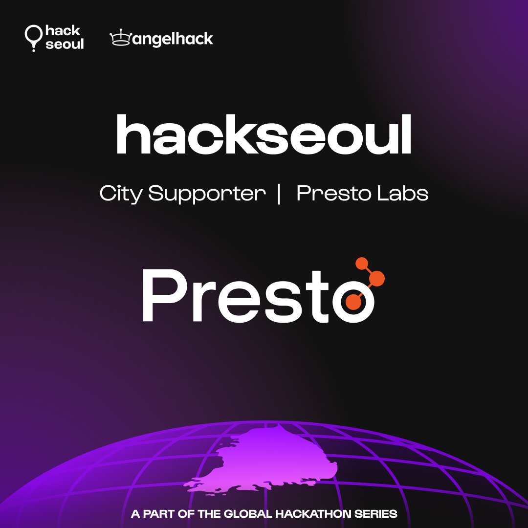 AngelHack's tweet photo. π Shoutout to @presto_labs for joining #hackseoul as a City Supporter!
Their expertise and passion for technology will help fuel the innovation at our upcoming hackathon.
Thanks for being part of the movement! π
Register for hackseoul today β‘οΈΒ https://t.co/Ffc6a6WLuG https://t.co/x1HBOUnV3w