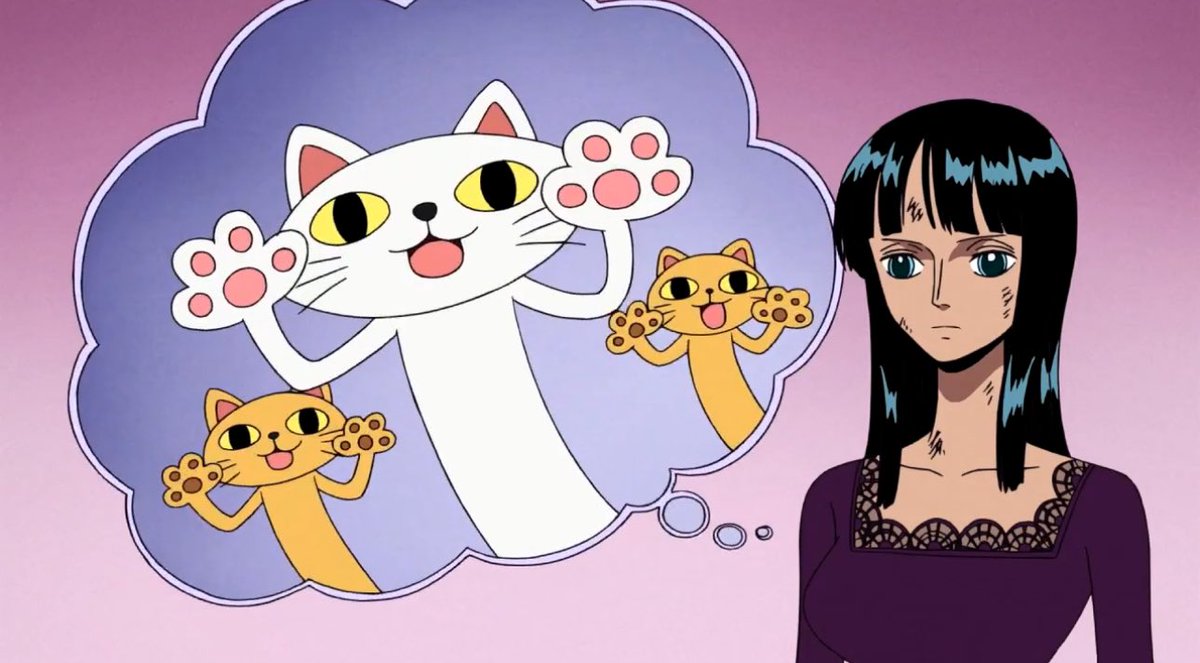 warlord right in front if her and she thinking bout cats