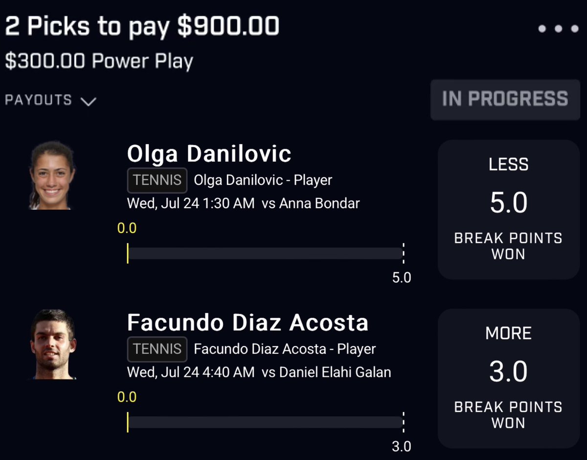 StevenC1011's tweet photo. #PrizePicks 2 Man🎾☢️
If This Cashes Join The Premium Deal? https://t.co/CzH2TMoCmA