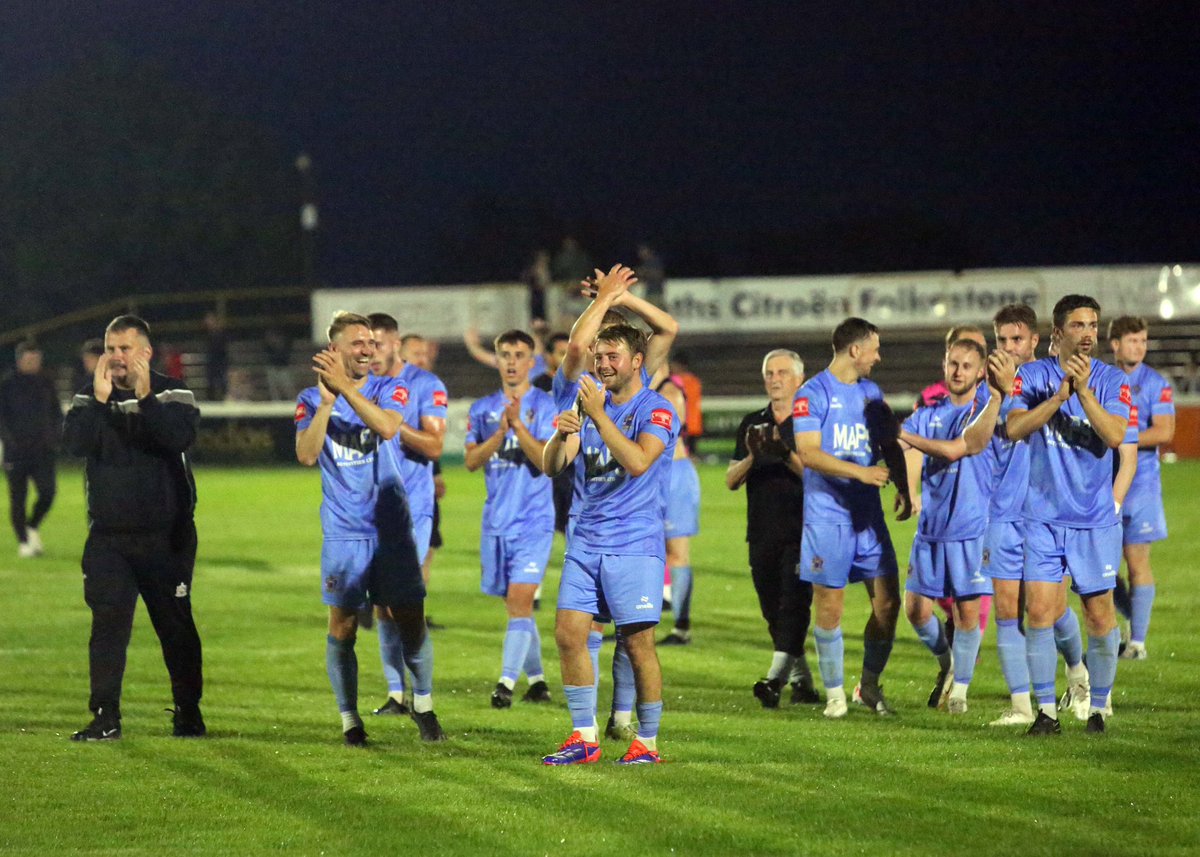 📝| FIFC 1 - 2 DTFC

It’s 7️⃣ out of 7️⃣ as we beat Folkestone Invicta yesterday evening. Match report here👇🏼

🔗 t.ly/Qfl8c

📸 Courtesy of <a href="/PaulWillmott365/">Paul Willmott</a> 

#COYH 🖤🤍