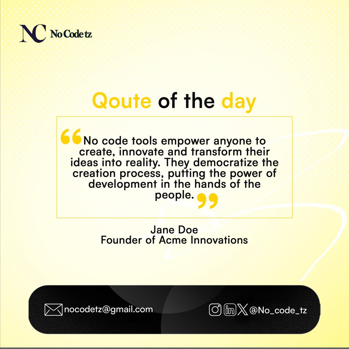 No-Code tz tweet media