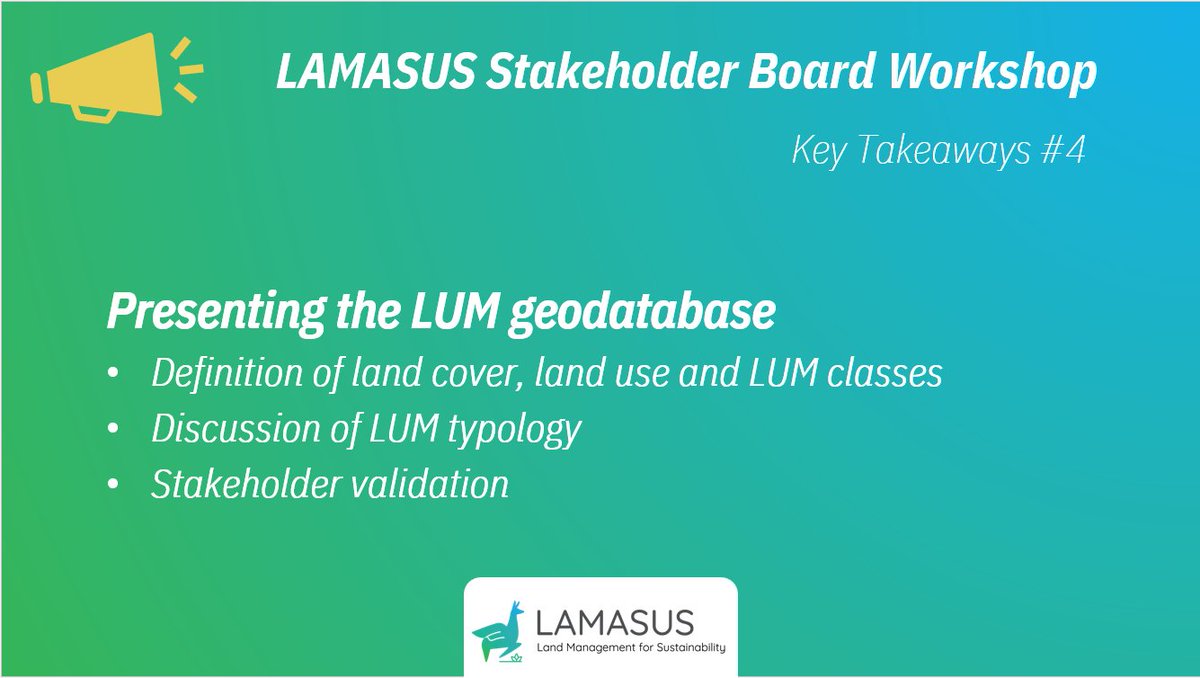 LAMASUS_EU's tweet photo. #LAMASUS_EU Researcher @LindaMSee from @IIASAVienna presented the beta version of the Land Use Management geodatabase (https://t.co/kCwlzJDJKg) to our stakeholders, representing:
🌲Forest
🌽Cropland
����Grassland
🏘️Urban
▶️https://t.co/NXUB6bvUyP
#LandUseManagement #Geodatabase https://t.co/XMnSK22LcS