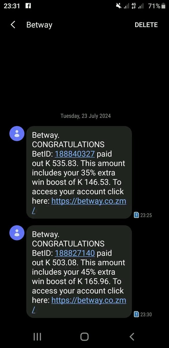Kevinumar's tweet image. Thank you @Betway_Zambia 🙏🙏