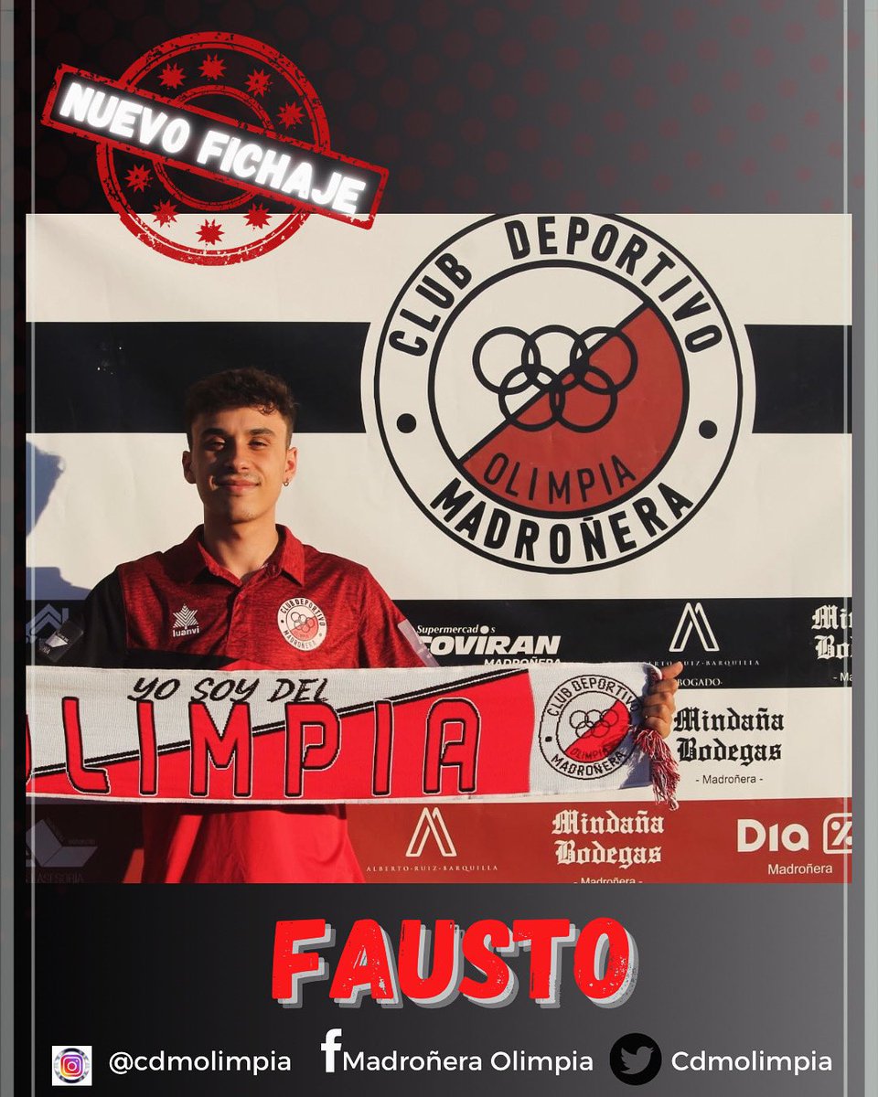 🔴 NUEVO FICHAJE 🔴 

▶️ FAUSTO, se incorpora a nuestro equipo para la temporada 2024/2025.
Jugador con calidad, velocidad y desborde, que sin duda nos ayudará a cumplir grandes objetivos este año.

🤝 Bienvenido @faustocd9 

#aupaolimpia
