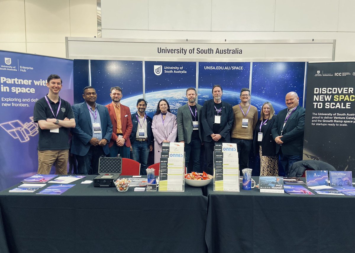 ICCUniSA's tweet image. We’re here at the 17th Australian Space Forum this week!

We’re right next to @UniversitySA @UniSA_CBG plus some current and past #VentureCatalystSpace companies: RapidBeam, HEX20, and @RobinsonSystems!

If you see us, come say hi 👋

#AUSpaceForum 
@AndyThomasSpace