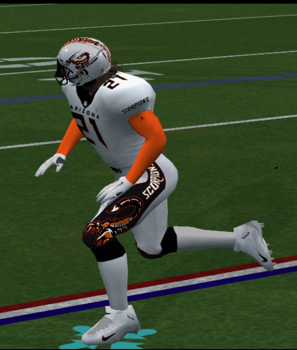 New look for this weekend game. Got to thank <a href="/AjTravon2222/">Ashley Jackson</a> <a href="/SFLArizona/">Arizona Scorpions</a> <a href="/Gregsoto30/">Gregory Soto</a> Y’all out done yall self this time. First official look at what we are displaying. Game will show on YouTube look for The SFL channel 6:45 game time come out and support the Scorpions 🦂