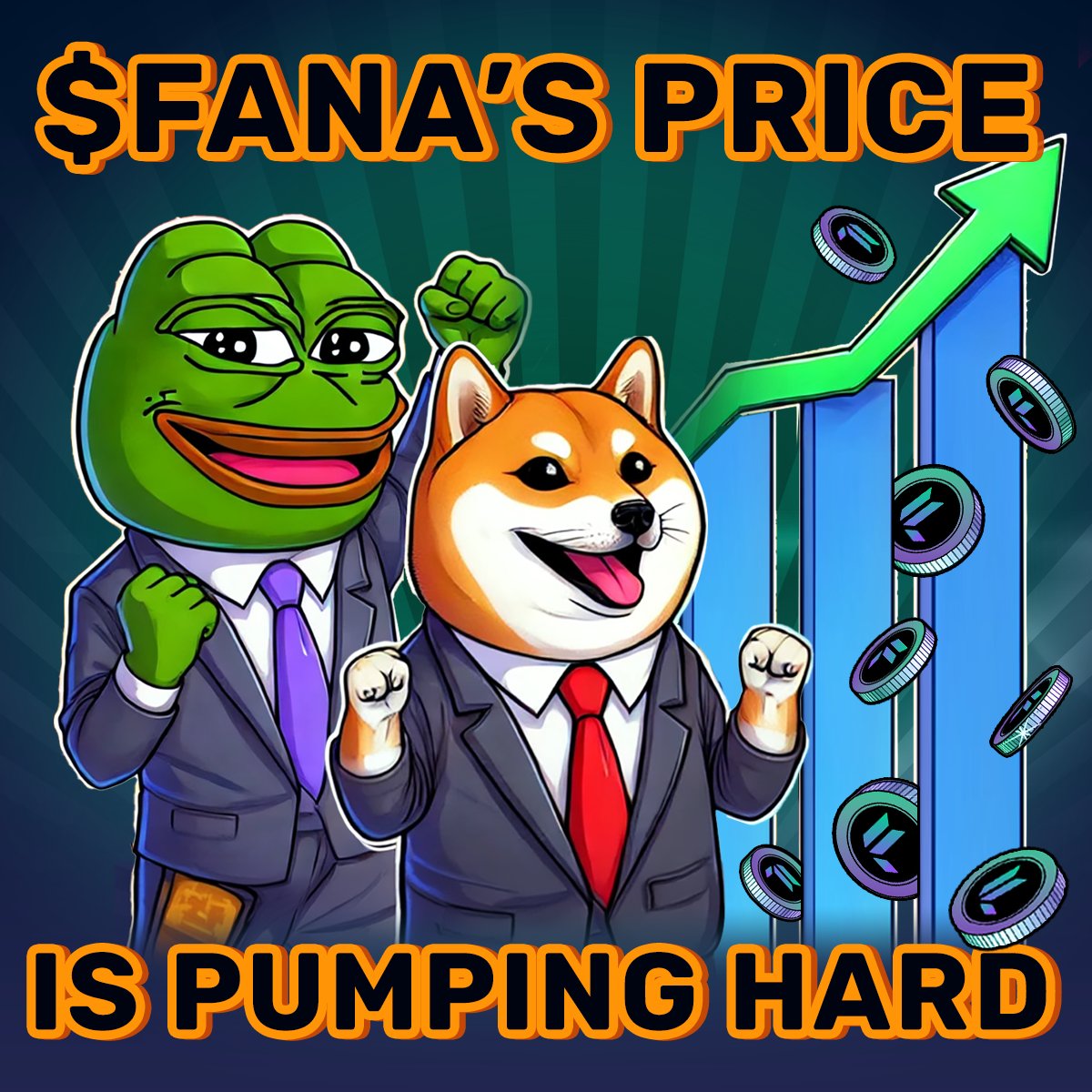 GM 🚨 $FANA price is pumping hard! 📈 Don’t miss out – buy now and watch your investment soar to the moon! 🌕🚀 #Foolana #PricePump