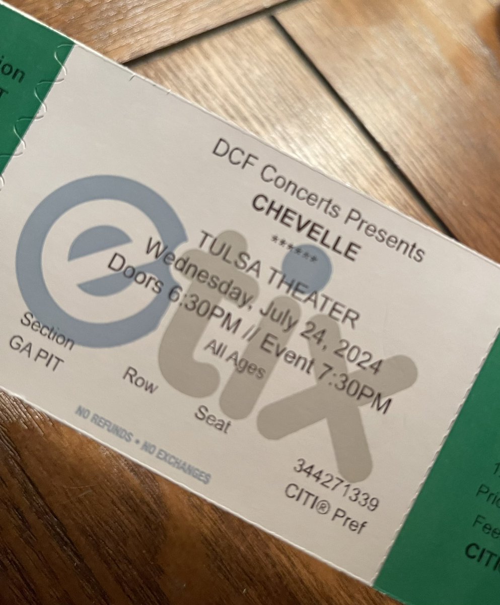 MissMandyRN's tweet photo. @ChevelleInc Counting down the minutes until the show in Tulsa on Wednesday!! My 3rd Chevelle show this year, all of which I’ve traveled out of state to see. LFG!! https://t.co/abaxue3y8p