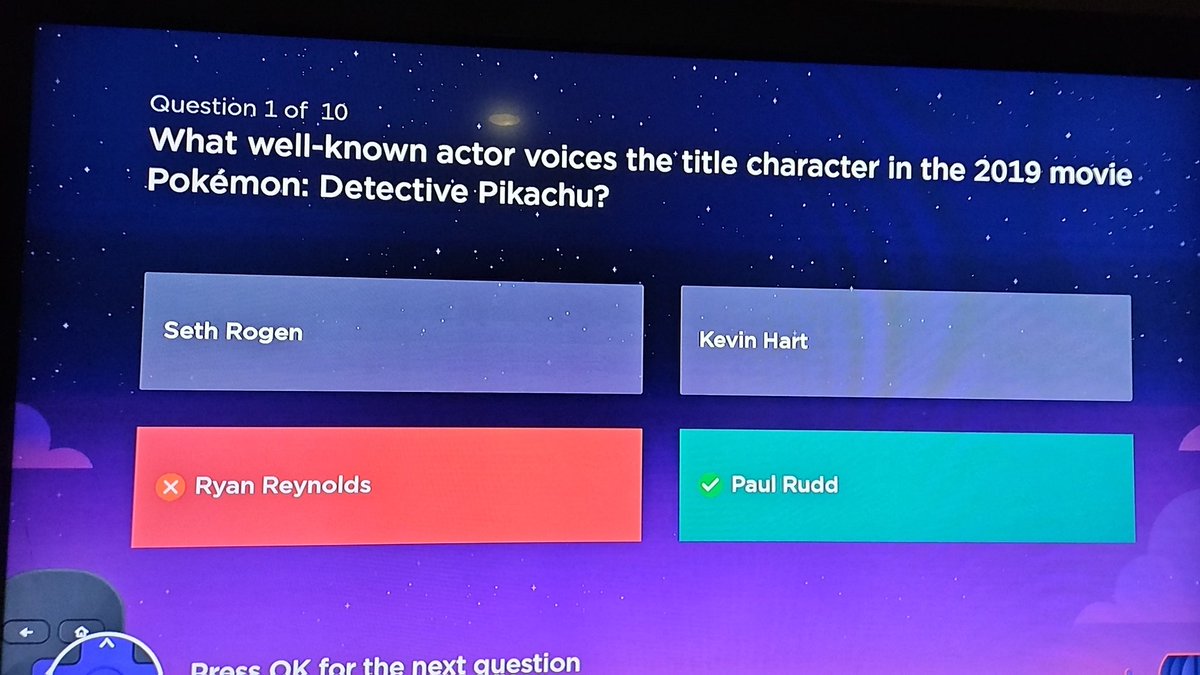 Phoenix3i7's tweet photo. @Roku Your trivia is wrong :c https://t.co/jcrwRU3sr9